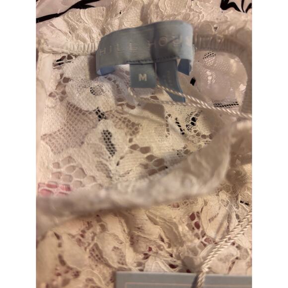 NWT The Hill House Millie blouse in white lace medium - Picture 5 of 7